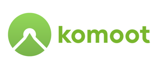 Logo Komoot, 517x225px